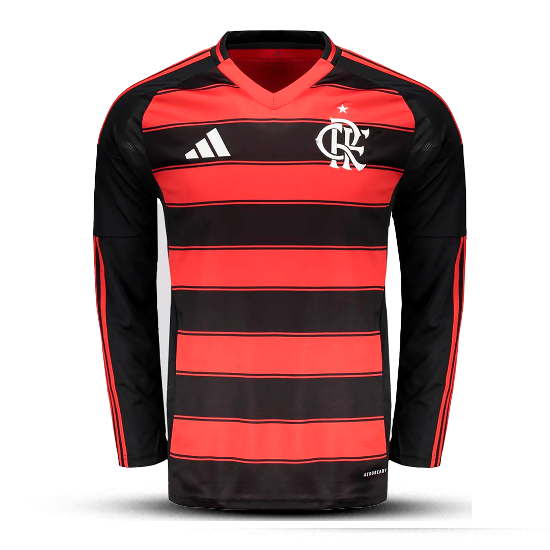 Camisa Flamengo Home Manga Longa 2025/26